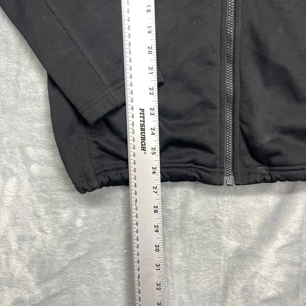 The North Face Jacket Mens‎ M Black Fleece Lined Long Sleeve Mock Neck Full Zip